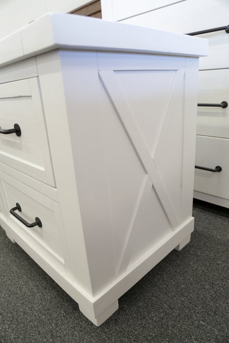 Woodcross 2 Drw Bedside Table