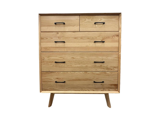 Ash 5 Drw Tall Chest - Direct Furniture Warehouse