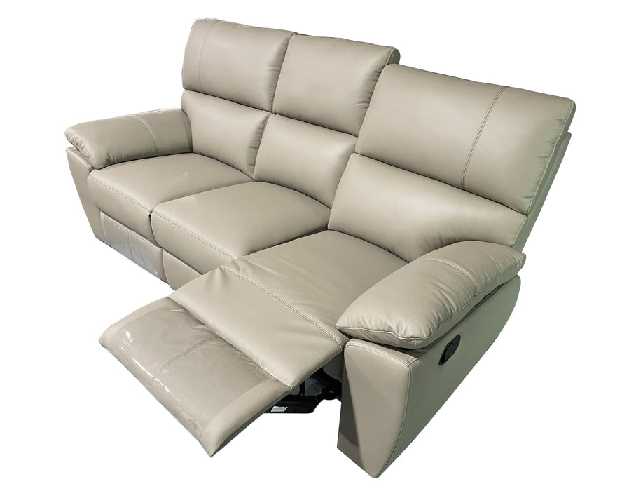 Charlotte Leather Manual Recliner Sofa - Direct Furniture Warehouse
