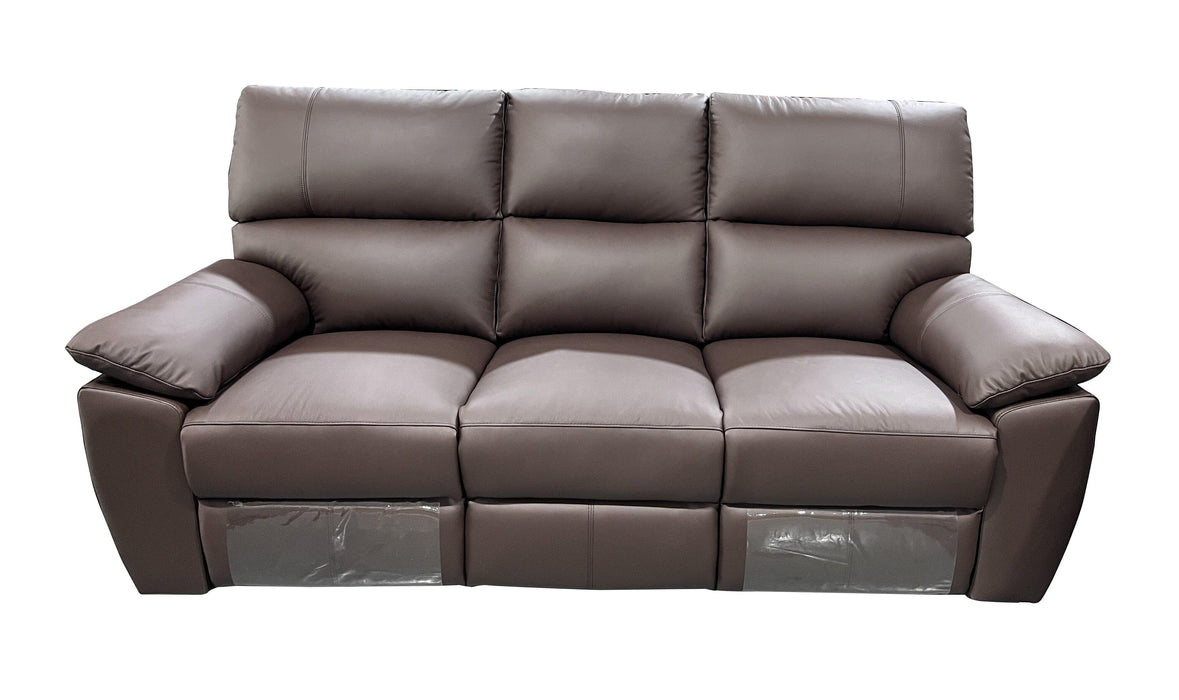 Charlotte Leather Manual Recliner Sofa - Direct Furniture Warehouse