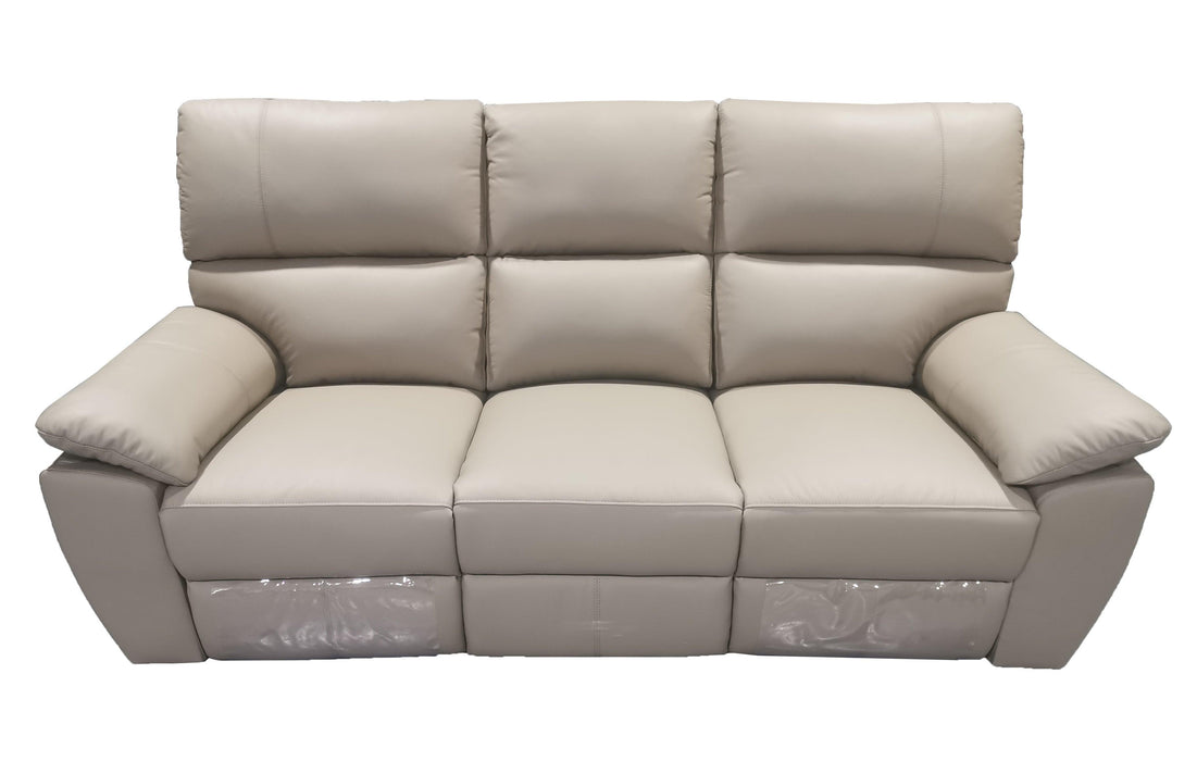 Charlotte Leather Manual Recliner Sofa - Direct Furniture Warehouse