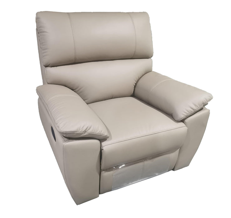 Charlotte Leather Manual Recliner Sofa - Direct Furniture Warehouse