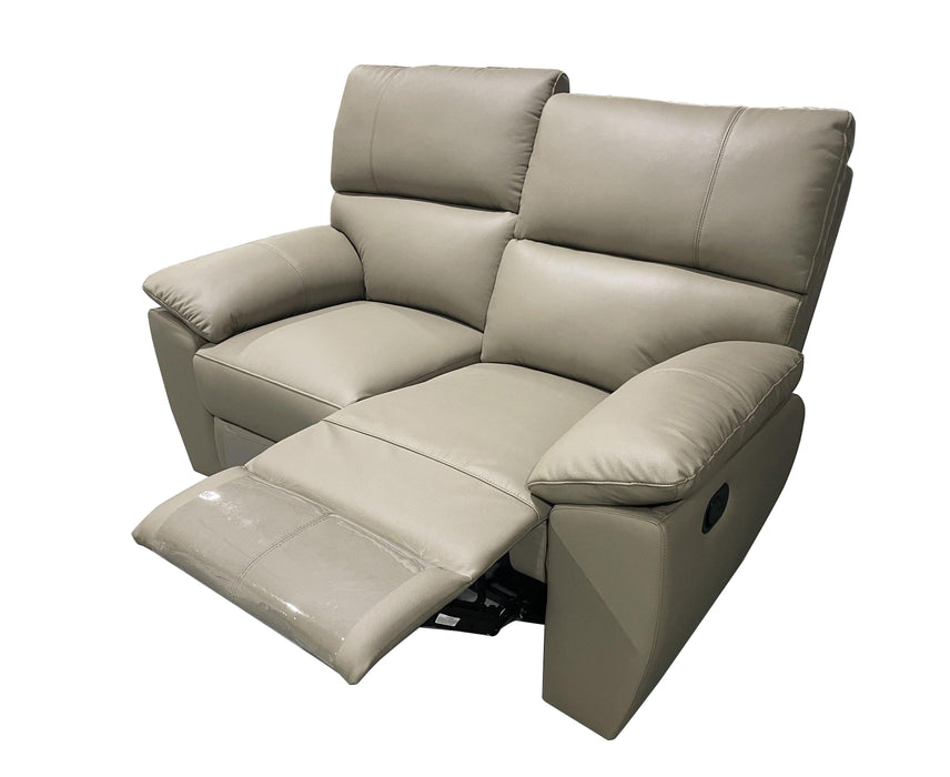 Charlotte Leather Manual Recliner Sofa - Direct Furniture Warehouse