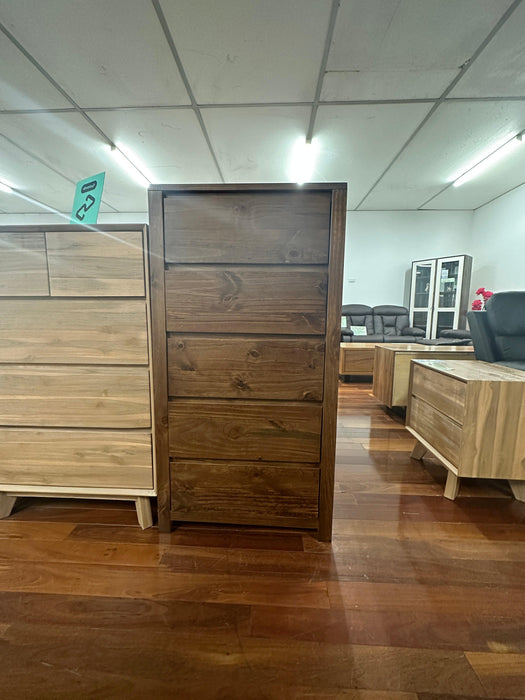 Chicago 5 Drw Tall Chest Slim - Direct Furniture Warehouse