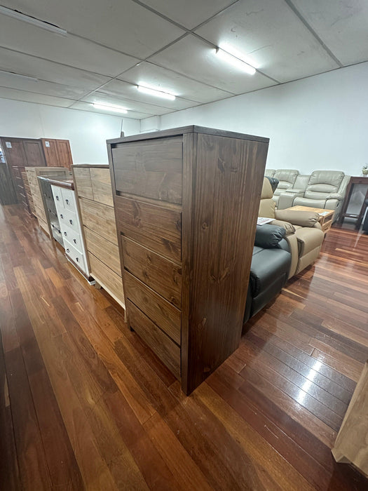 Chicago 5 Drw Tall Chest Slim - Direct Furniture Warehouse