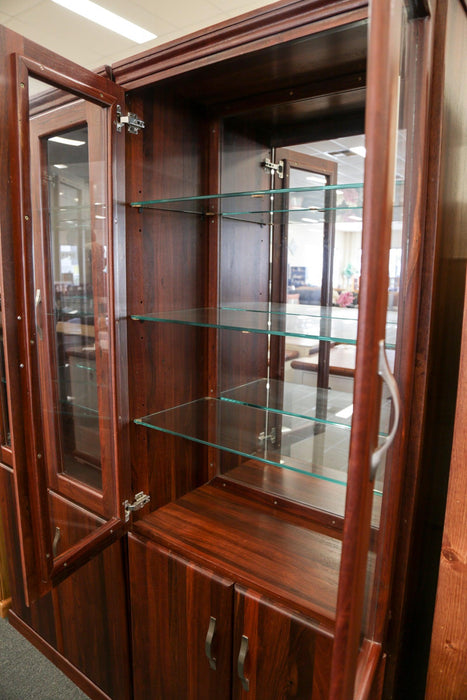 CM Jarrah 4Dr/4Drw Display Cabinet - Direct Furniture Warehouse