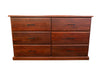 CM Jarrah Donnelly 6 Drw Low Chest - Direct Furniture Warehouse