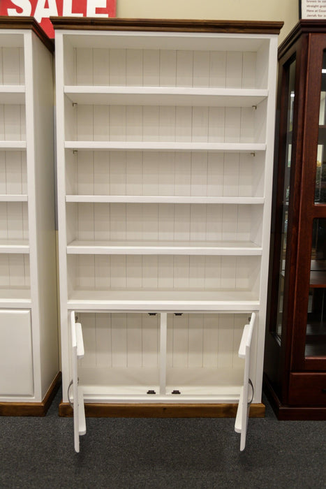 CM White 2 Door Bookcase - Direct Furniture Warehouse