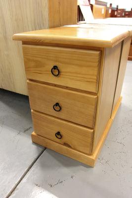Crescent 3 Drw Bedside - Direct Furniture Warehouse