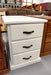 Donnelly 3 Drw Bedside (White) - Direct Furniture Warehouse