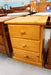 Donnelly 3 Drw Bedside (Wood Handle) - Direct Furniture Warehouse