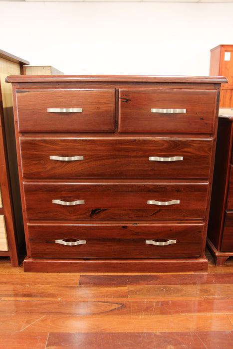 Donnelly Jarrah 5 Drw Chest - Direct Furniture Warehouse