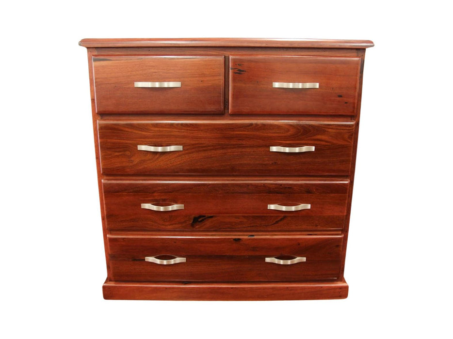 Donnelly Jarrah 5 Drw Chest - Direct Furniture Warehouse