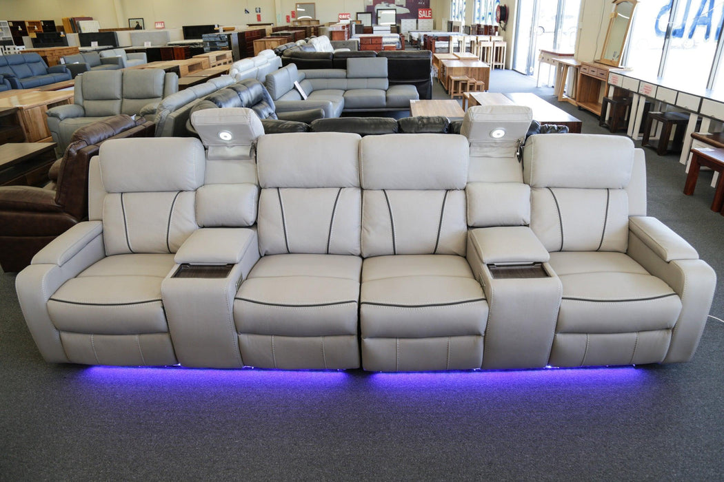 Exmouth 4 Seater Electric Home Theatre - Direct Furniture Warehouse