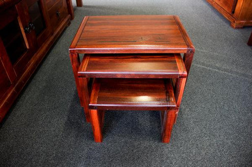 Jarrah Chunky 3 Pce Nest Table - Direct Furniture Warehouse