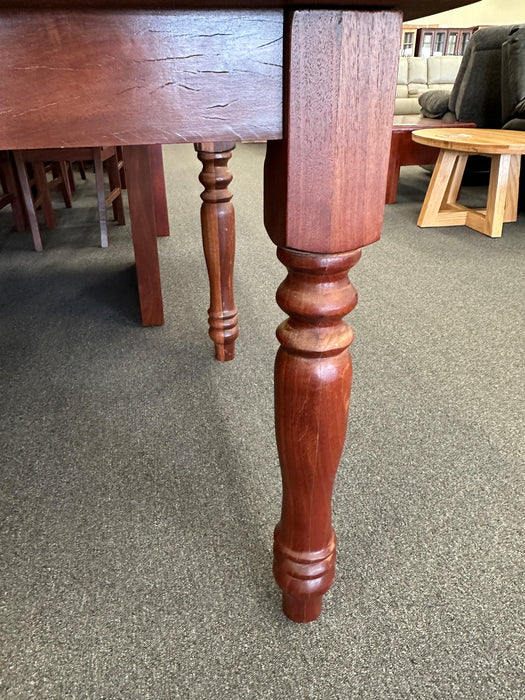 Jarrah Dining Table With Round Legs (Clearance) - Direct Furniture Warehouse