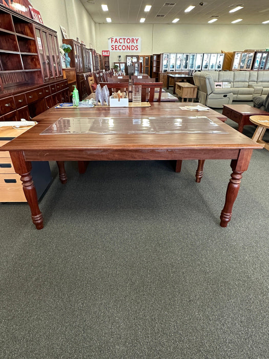 Jarrah Dining Table With Round Legs (Clearance) - Direct Furniture Warehouse