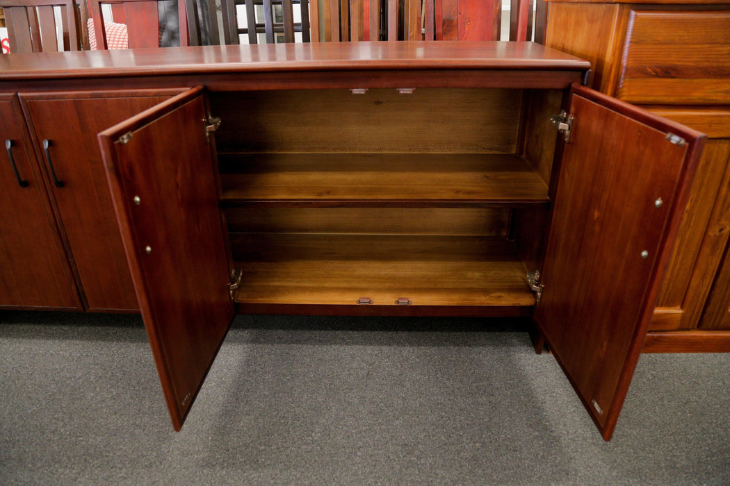 Jarrah York 4 Dr Buffet - Direct Furniture Warehouse