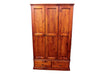Jason 3Dr/2Drw Wardrobe (Black Ring Handle) - Direct Furniture Warehouse