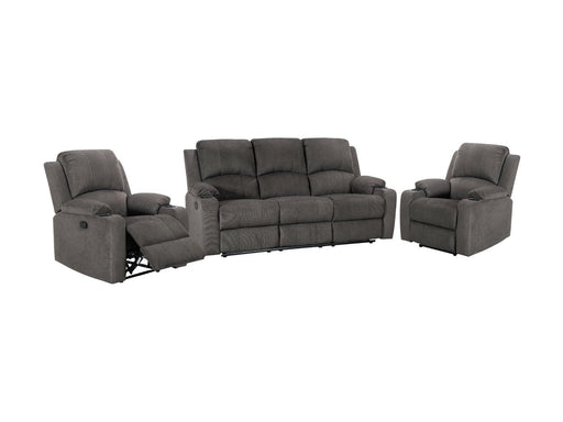 Kona 3RR+1R+1R Manual Recliner Sofa (Linen Fabric) - Direct Furniture Warehouse
