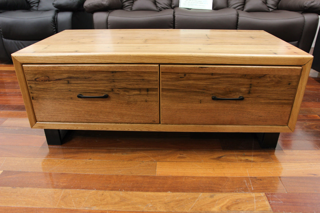 Lynwood Chestnut 2 Drawer Coffee Table - Direct Furniture Warehouse