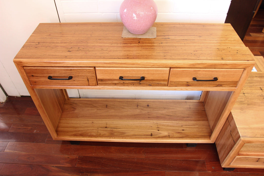 Lynwood Chestnut 3 Drw Hall Table Direct Furniture Warehouse