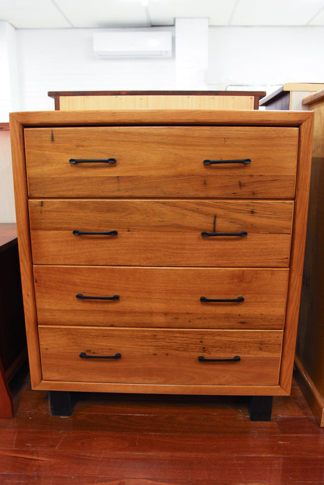 Lynwood Chestnut 4 Drw Tall Chest-Direct Furniture Warehouse