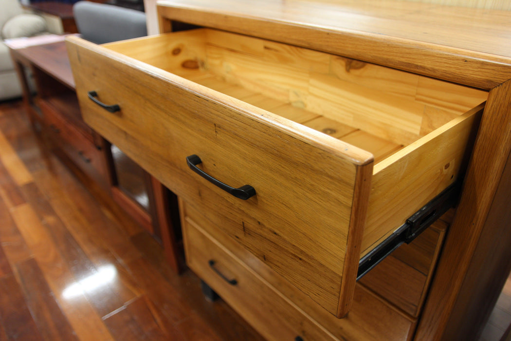 Lynwood Chestnut 4 Drw Tall Chest-Direct Furniture Warehouse