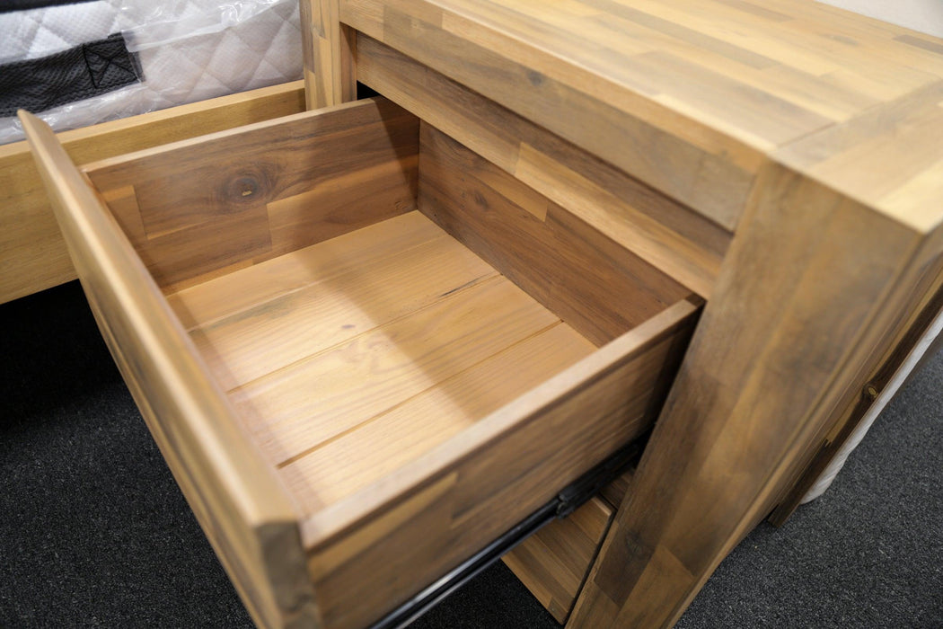 Malaga 2 Drw Bedside Table - Direct Furniture Warehouse