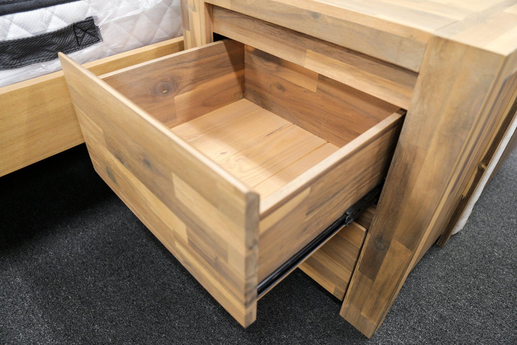 Malaga 2 Drw Bedside Table - Direct Furniture Warehouse