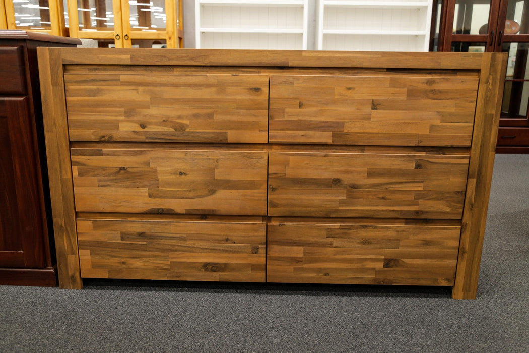 Malaga 6 Drw Low Chest - Direct Furniture Warehouse