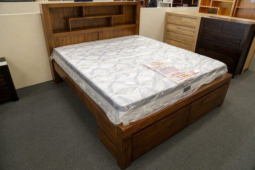Malaga Double Bed with 2 Bedend Drawers - Direct Furniture Warehouse