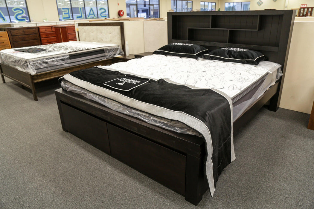 Malaga Queen Bed with 2 Bedend Drawers - Direct Furniture Warehouse