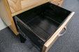 Oak Dampier 2Dr/2Drw Display Cabinet - Direct Furniture Warehouse