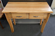 Oak Donnelly 2 Drw Hall Table - Direct Furniture Warehouse