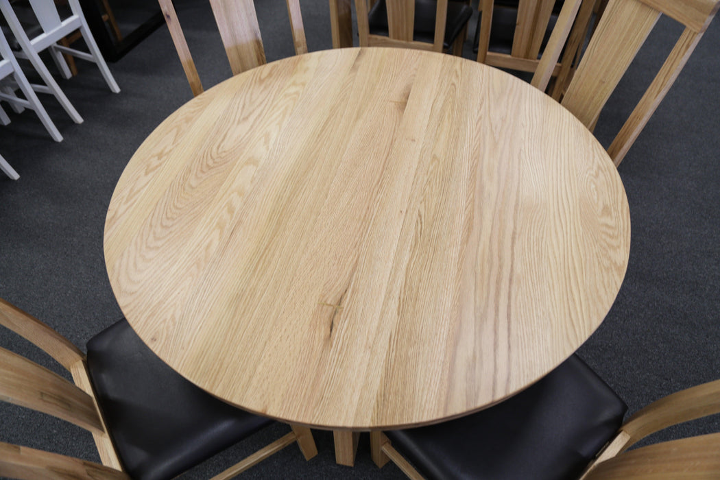 Oak Round Dining Table - Direct Furniture Warehouse