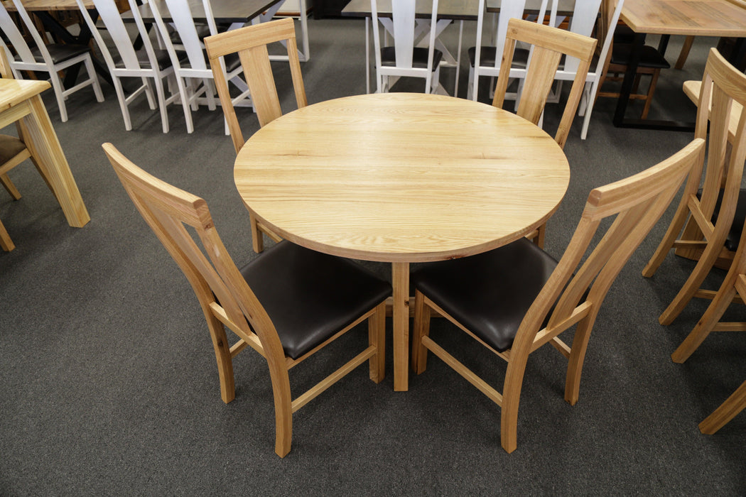 Oak Round Dining Table - Direct Furniture Warehouse