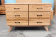Oakland 6 Drw Low Chest - Direct Furniture Warehouse