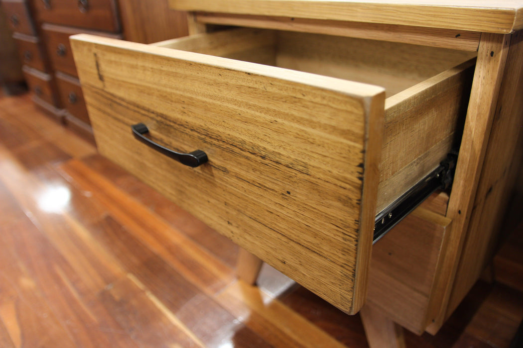 Oakland Chestnut 2 Drw Bedside - Direct Furniture Warehouse