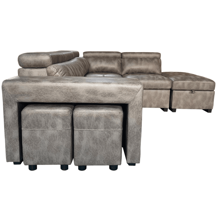 Portas Left Chaise Sofa Bed - Direct Furniture Warehouse