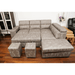 Portas Left Chaise Sofa Bed - Direct Furniture Warehouse