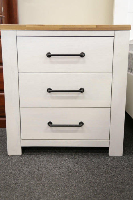 Sato 3 Drw Bedside Table - Direct Furniture Warehouse