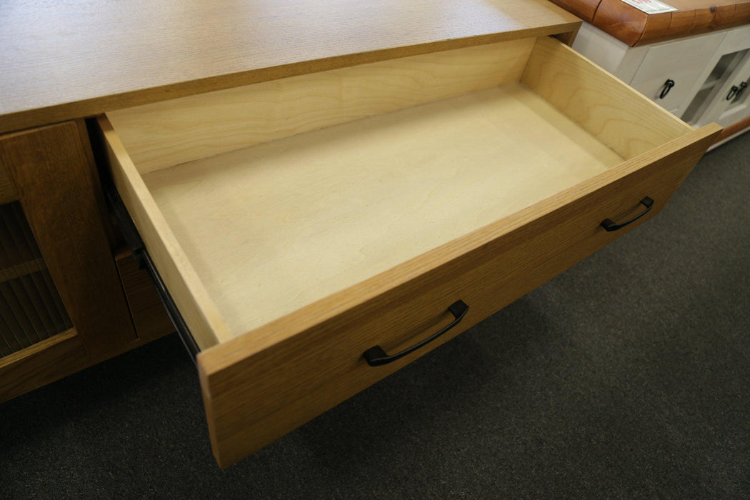 Special Oak 2Dr/2Drw TV Unit - Direct Furniture Warehouse