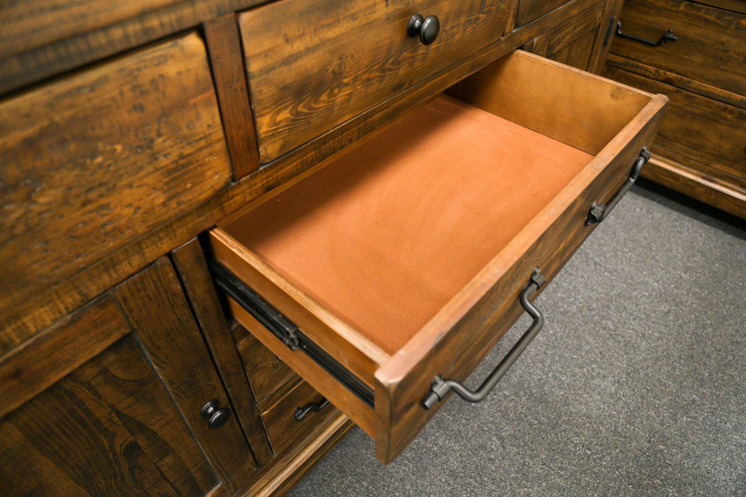 Sultan Low Chest + Mirror - Direct Furniture Warehouse