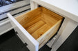 Sydney White 2 Drw Bedside Table - Direct Furniture Warehouse