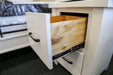 Sydney White 2 Drw Bedside Table - Direct Furniture Warehouse