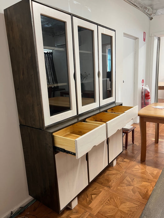 Parkland Ash 3Dr/3Drw Dresser (Top+Bottom)