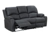 Tucson 3RR+1R+1R Manual Recliner Sofa (Rhino Suede) - Direct Furniture Warehouse