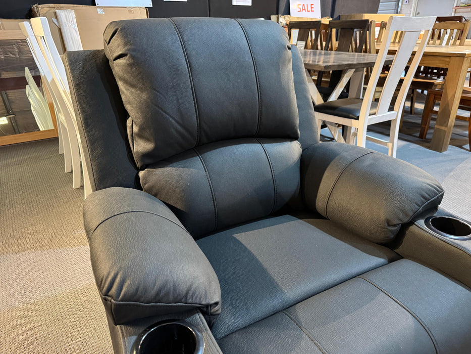Tucson 3RR+1R+1R Manual Recliner Sofa (Rhino Suede) - Direct Furniture Warehouse