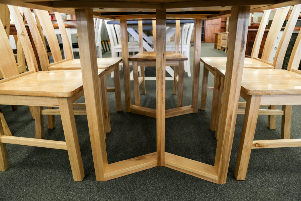Vic Ash Donnelly Dining Table with M Legs - Direct Furniture Warehouse